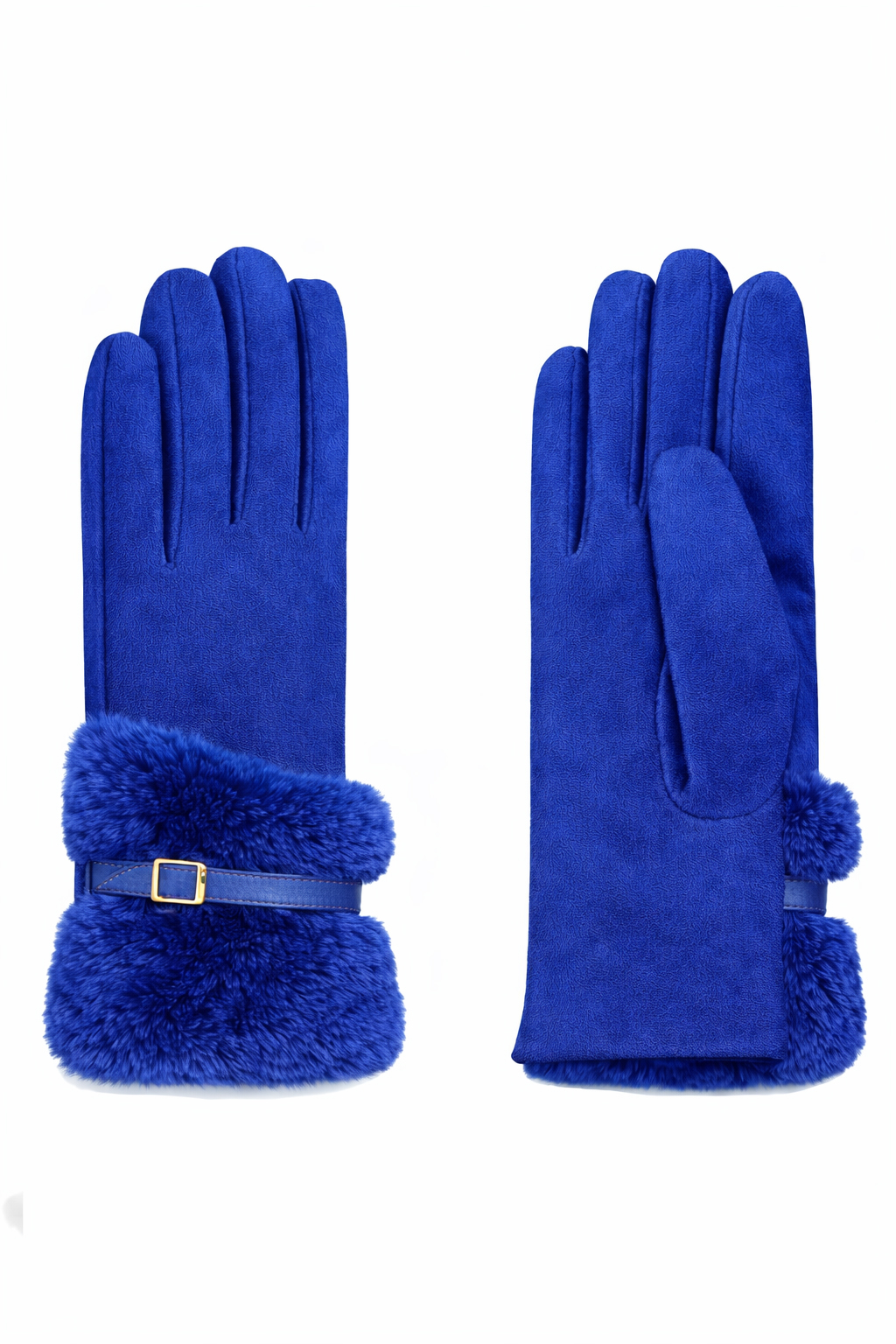 GUANTO POUF CON CINTURINO,90%PL 10%ME,MADE IN PRC    - BLUE